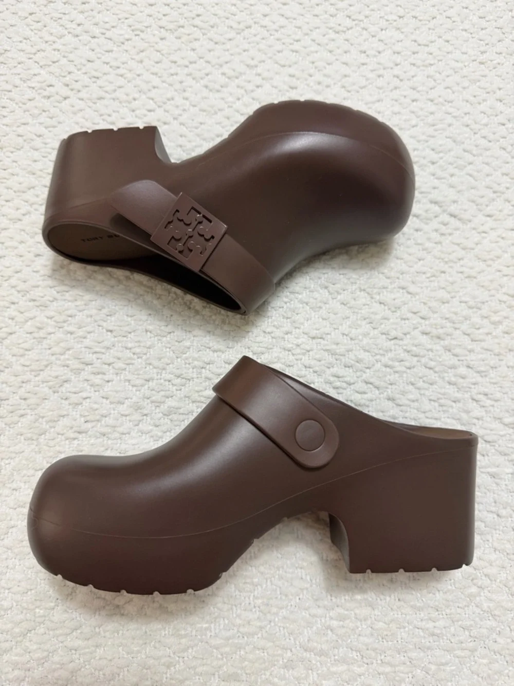 Tory Burch Mellow Platform Heeled Clog Coconut New in Box Women’s Size 7